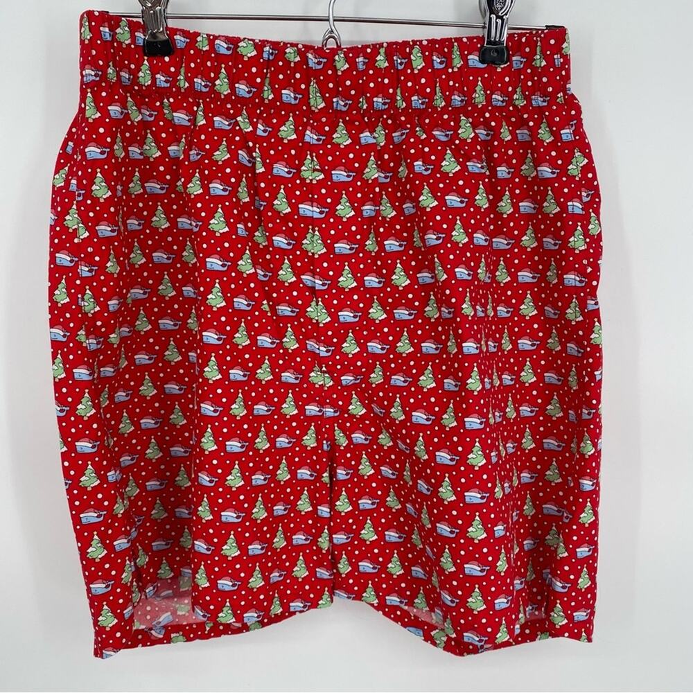 Vineyard Vines Boxers Men’s Small Christmas‎ Tree Santa Hat Snow Lounge